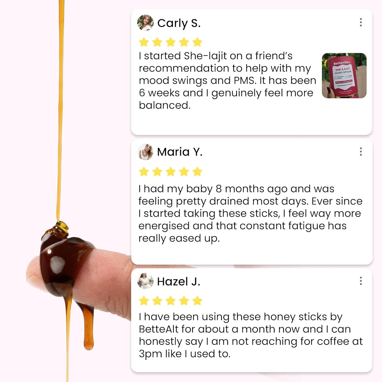 Modivon SHE-Lajit Strawberry Wellness Honeysticks™