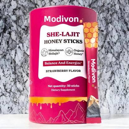Modivon SHE-Lajit Strawberry Wellness Honeysticks™