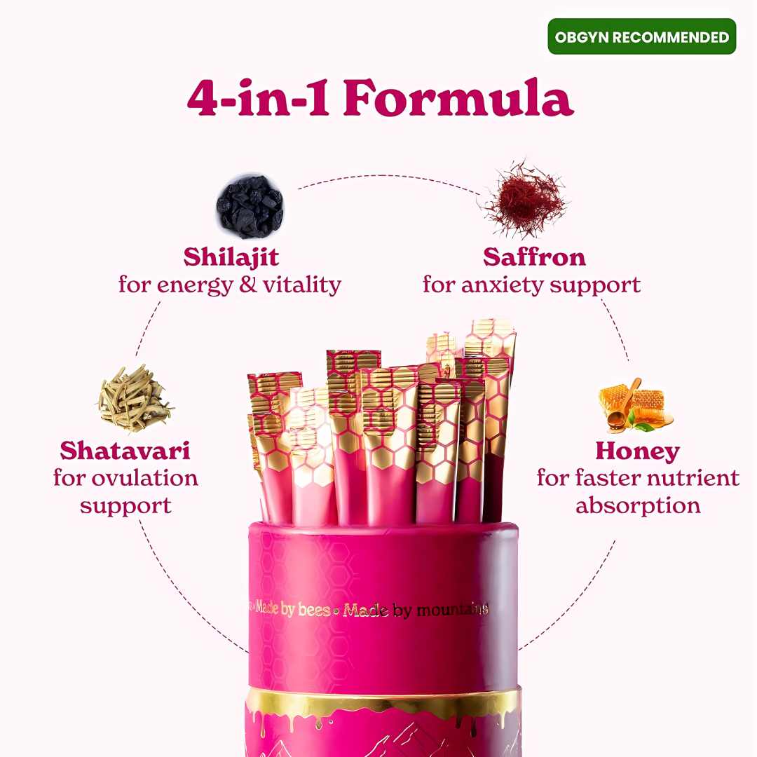 Modivon SHE-Lajit Strawberry Wellness Honeysticks™